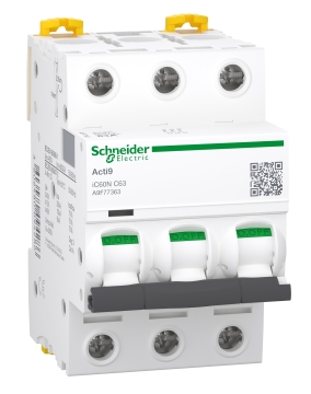 63a 3p Mcb 10ka C Curve Ic60n Schneider Circuit Breakers