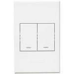 4x2 2 Lever Switch Cover Plate VETI Plugs and Switches