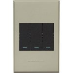 4x2 3 Lever Switch Cover Plate VETI Plugs and Switches