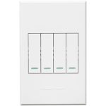 4x2 4 Lever Switch Cover Plate VETI Plugs and Switches - Image 2