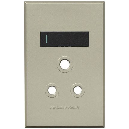 4x2 Single Socket Cover Plate VETI Plugs and Switches