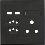 Single Rsa V-Slim Double Usb Cover Plate VETI Plugs and Switches