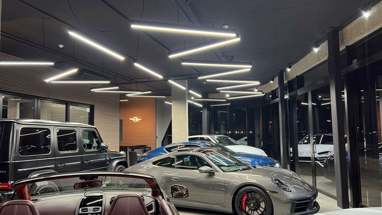 Discount Electrical Project for Woodmead Auto Lighting Inside Dealership